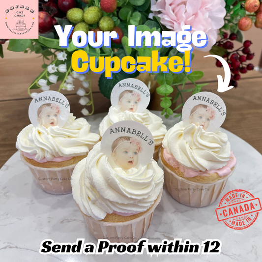 Edible Custom Photo Image Logo Icing Sheet for Cupcake Cookie Oreo Biscuit
