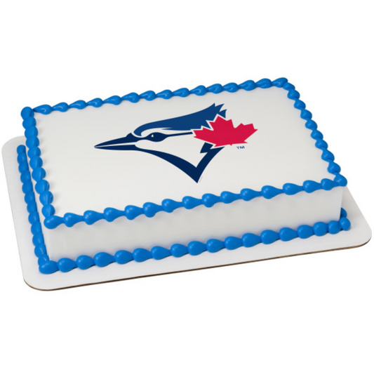 Officially licensed Toronto Blue Jays MLB PhotoCake edible image cake topper made in Canada