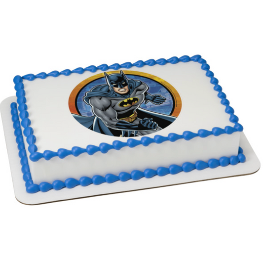 Batman™ Kaa-Boom PhotoCake® edible image icing cake topper processed in Canada
Licensed Batman™ edible cake topper for birthday cakes
Batman™ Kaa-Boom edible icing sheet cake decoration
PhotoCake® Edible Image® Batman™ cake topper Canada
Superhero Batman™ edible image cake topper for kids birthday party
Batman™ comic style edible cake decoration Kaa-Boom design
Edible icing cake topper with Batman™ Kaa-Boom design
Batman™ PhotoCake® icing sheet topper for themed cakes