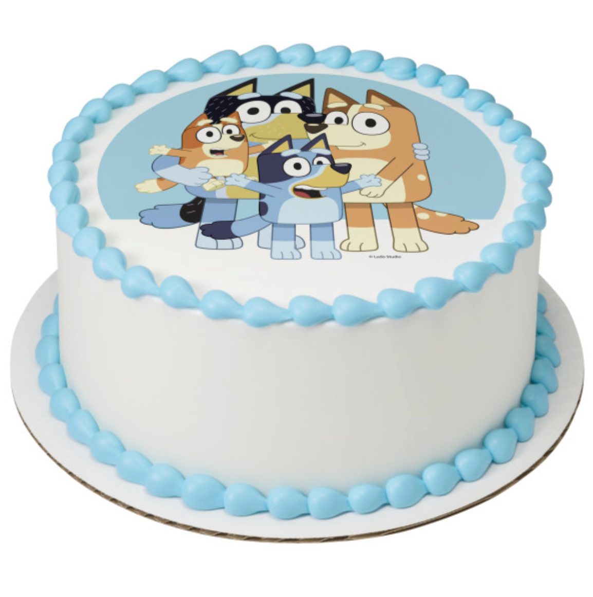 Bluey Dance Mode licensed PhotoCake edible image icing cake topper processed in Canada