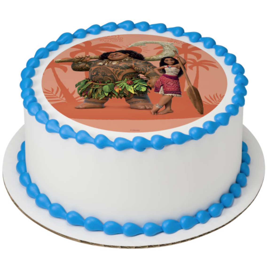 Disney’s Moana 2 Moana and Maui PhotoCake edible image cake topper