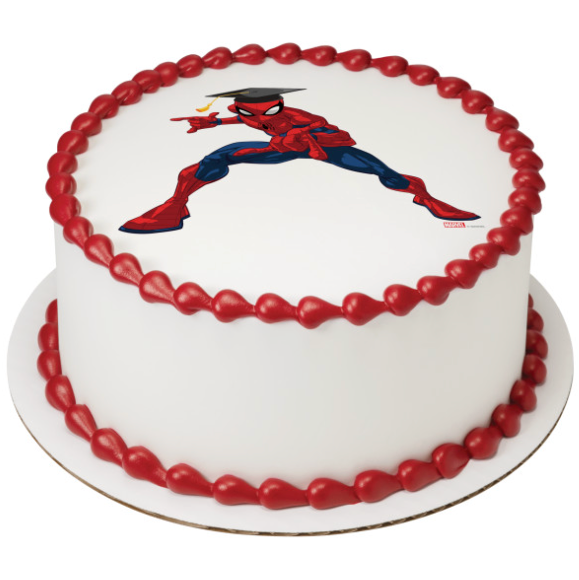 Licensed Marvel's Spider-Man™ Graduation PhotoCake® Edible Image® icing cake topper