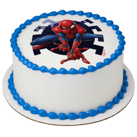 Licensed Marvel’s Spider-Man™ Web PhotoCake® Edible Image® icing cake topper
Spider-Man™ edible icing sheet cake topper processed in Canada
Marvel Spider-Man™ web design edible cake image for birthday cakes
PhotoCake® Edible Image® Spider-Man™ cake decoration
Licensed Spider-Man™ superhero edible cake topper for kids’ birthday cake