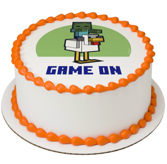 Licensed Minecraft Game On PhotoCake edible icing cake topper printed in Canada
Minecraft Game On Edible Image icing sheet for birthday cake decoration
Minecraft gaming birthday cake topper made with edible icing sheet
PhotoCake Minecraft edible cake image for themed party cake
Licensed Minecraft edible cake topper for gamer birthday celebration