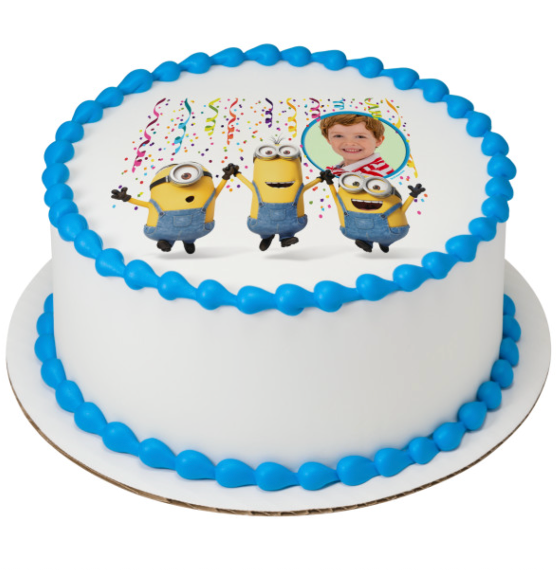 Edible Minions cake decoration for kids birthday party cake