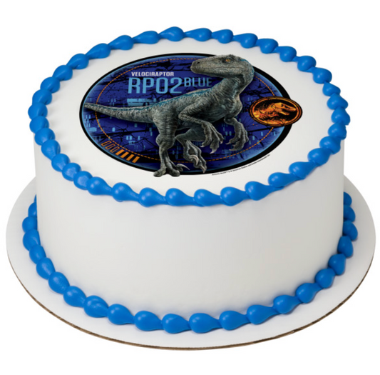 Licensed Jurassic World Fallen Kingdom Blue PhotoCake edible icing cake topper printed in Canada
Jurassic World Blue dinosaur Edible Image icing sheet for birthday cake
PhotoCake Edible Image Jurassic World Fallen Kingdom cake topper on edible icing sheet
Blue velociraptor Jurassic World edible cake topper for dinosaur birthday party
Licensed Jurassic World edible icing topper processed in Canada