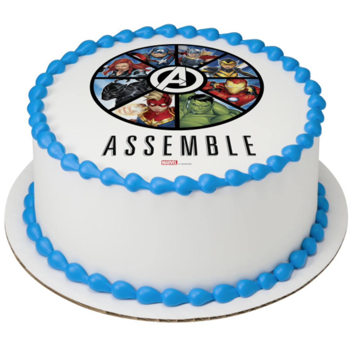 MARVEL Avengers Assemble licensed PhotoCake edible icing cake topper processed in Canada
Avengers Assemble edible cake topper for superhero birthday cake
Licensed MARVEL Avengers edible image icing sheet for party cake
PhotoCake Edible Image MARVEL Avengers cake decoration printed in Canada
Superhero Avengers Assemble edible icing topper for birthday dessert