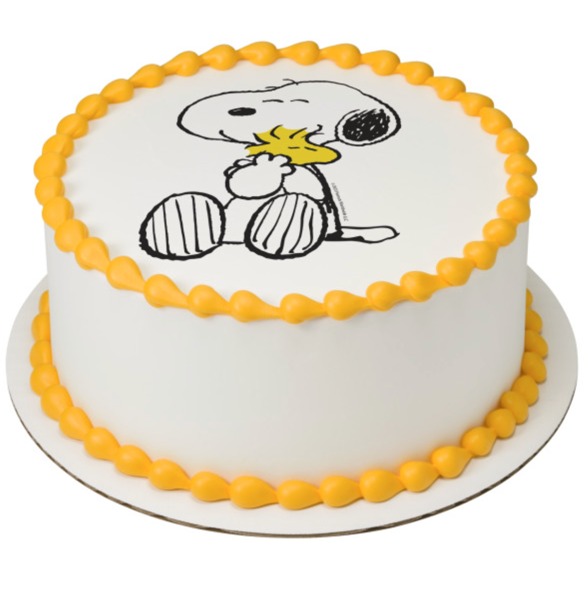 Licensed Peanuts® Snoopy® and Woodstock® PhotoCake® Edible Image® cake topper
Snoopy® and Woodstock® edible icing cake topper processed in Canada
Peanuts® edible image cake decoration featuring Snoopy® and Woodstock®
PhotoCake® Edible Image® icing sheet cake topper for birthday cakes
Licensed Snoopy® edible cake topper printed with edible ink