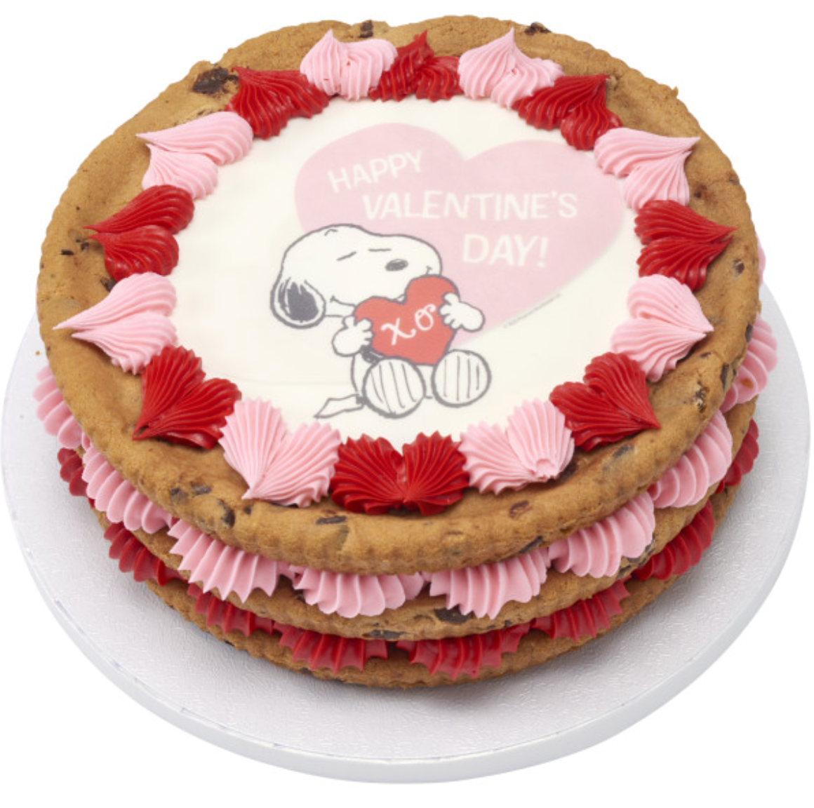 Peanuts® Snoopy® Happy Valentine’s Day PhotoCake® edible icing cake topper
Snoopy® Valentine’s Day edible cake image for cakes
Licensed Peanuts® Snoopy® edible icing sheet cake decoration
Happy Valentine’s Day Snoopy® cake topper processed in Canada
PhotoCake® Edible Image® Snoopy® Valentine cake decoration