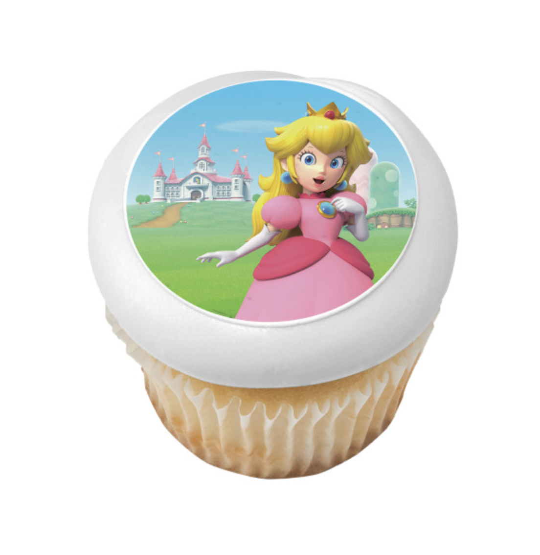 Super Mario Princess Peach PhotoCake edible image cake topper on icing sheet
Licensed Princess Peach edible icing cake topper processed in Canada
Super Mario Princess Peach edible cake decoration for birthday cake
PhotoCake Edible Image Princess Peach cake topper for celebration cakes
Licensed Super Mario Princess Peach edible icing sheet cake topper