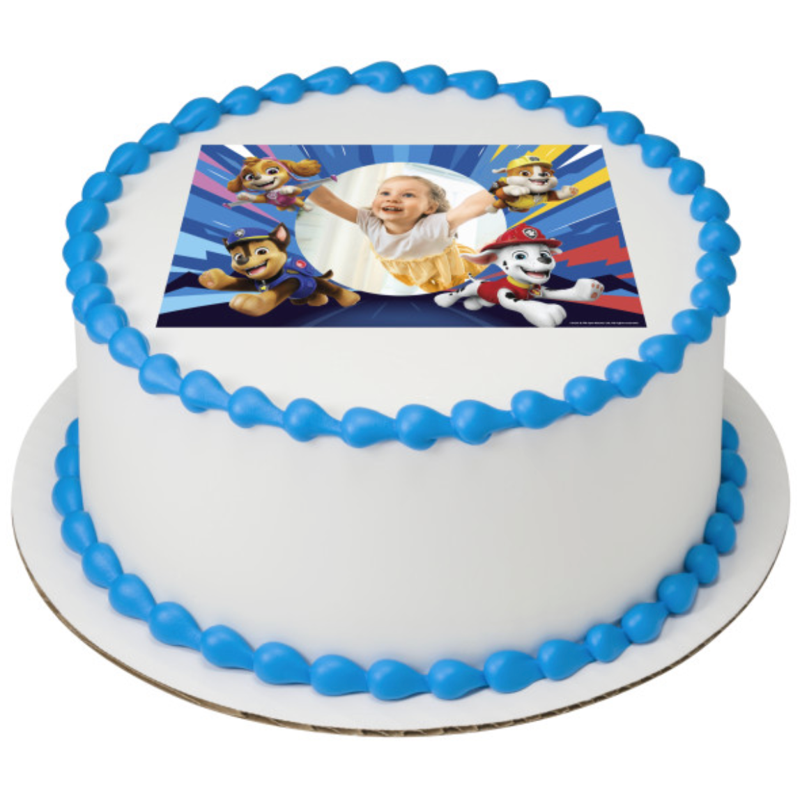 Licensed PAW Patrol Adventure Duty Calls PhotoCake edible image cake topper frame
PAW Patrol Adventure Duty Calls edible icing cake topper for birthday cake
PhotoCake edible image frame featuring PAW Patrol Adventure Duty Calls design
PAW Patrol edible cake decoration printed on icing sheet processed in Canada
Kids birthday cake topper with licensed PAW Patrol PhotoCake edible image frame