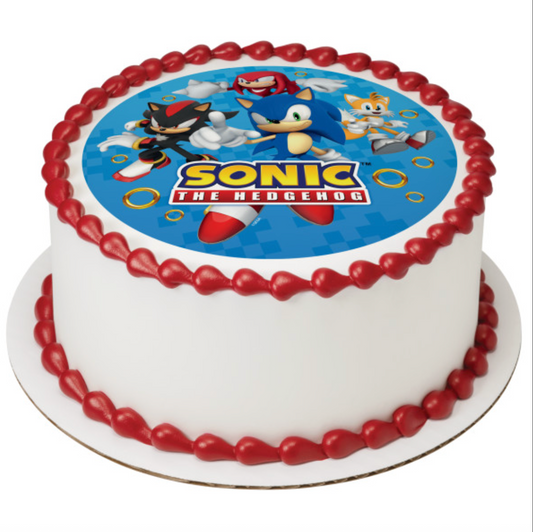 Sonic the Hedgehog™ Still Unstoppable PhotoCake® Edible Cake Topper
Licensed Sonic the Hedgehog™ edible icing cake topper
Sonic the Hedgehog™ birthday cake edible image topper
PhotoCake® Edible Image® Sonic cake topper processed in Canada
Sonic themed edible cake topper for birthday party
Sonic the Hedgehog™ edible icing sheet for cake decorating