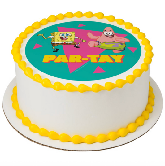 SpongeBob SquarePants Par-Tay PhotoCake edible image cake topper
Licensed SpongeBob SquarePants edible icing cake topper for birthdays
SpongeBob Par-Tay edible cake decoration processed in Canada
PhotoCake Edible Image SpongeBob birthday cake topper
SpongeBob SquarePants cake topper printed on edible icing sheet