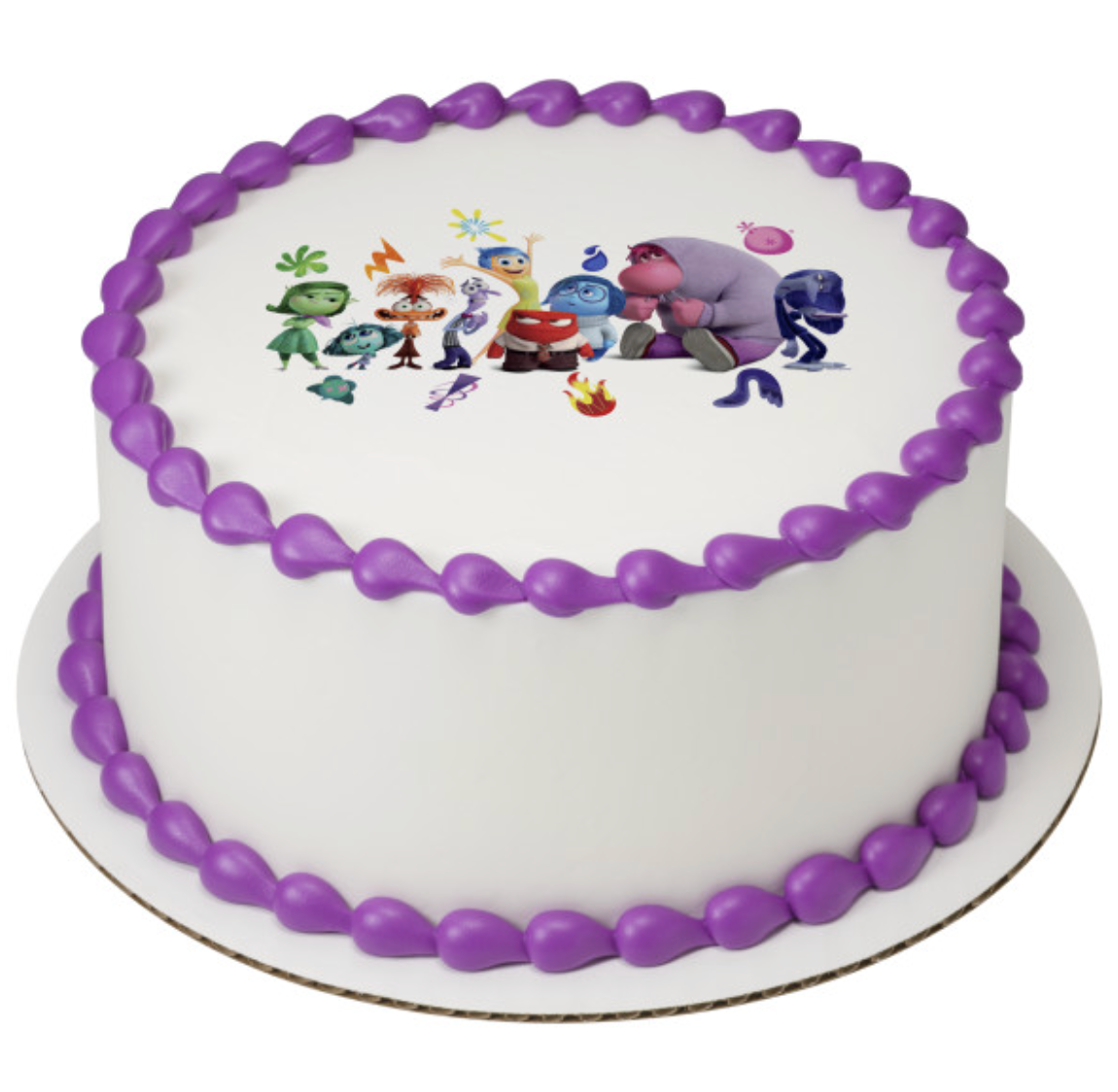 Disney and Pixar Inside Out 2 You Belong PhotoCake edible image cake topper processed in Canada