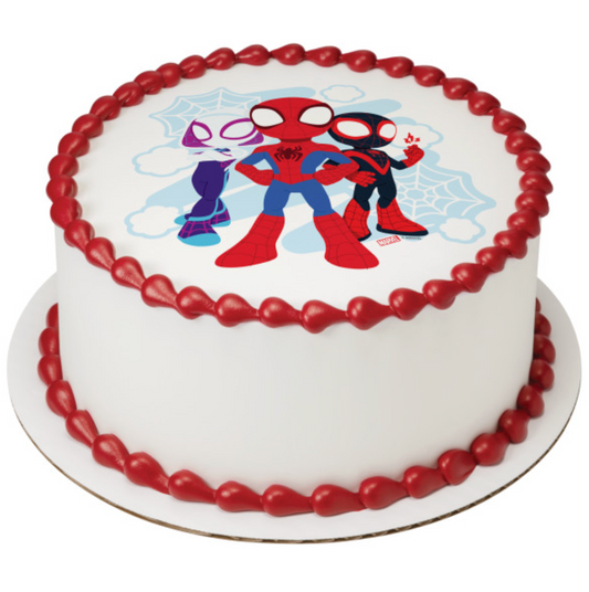 MARVEL Spidey and His Amazing Friends licensed PhotoCake edible image cake topper for birthday cake decoration Canada