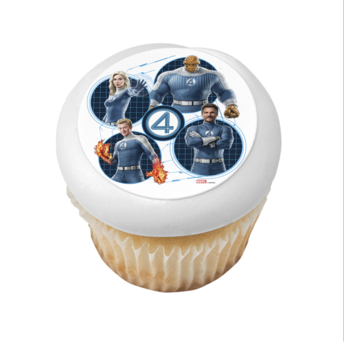 Marvel Studios Fantastic Four officially licensed PhotoCake edible image cake topper for birthday cake Canada