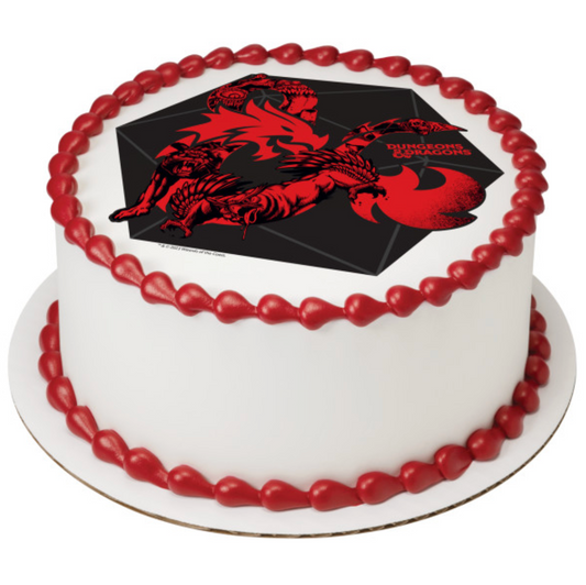 Dungeons & Dragons Endless Adventures officially licensed edible cake topper
