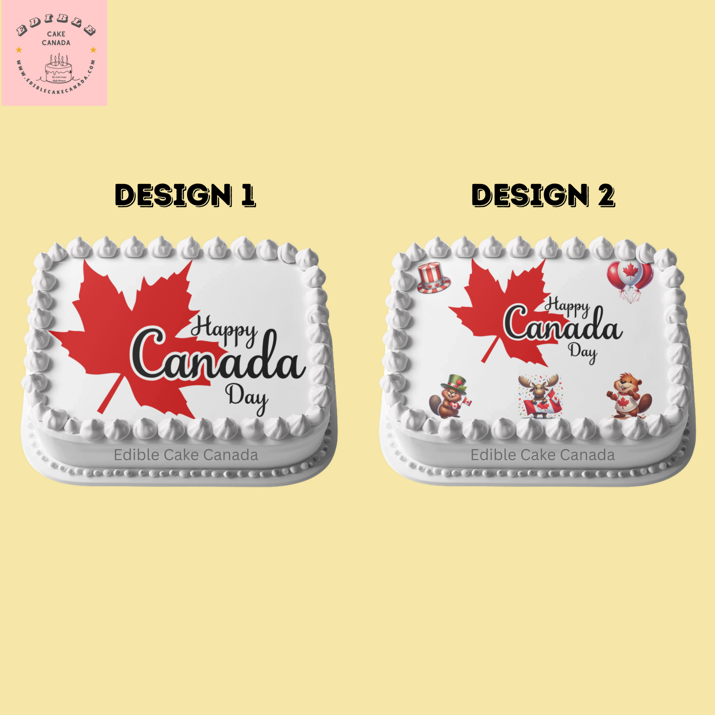 Edible Icing Cake Topper for Happy Canada Day | Oh Canada Frosting Sheet | Custom Canadian Celebration Cake Decoration