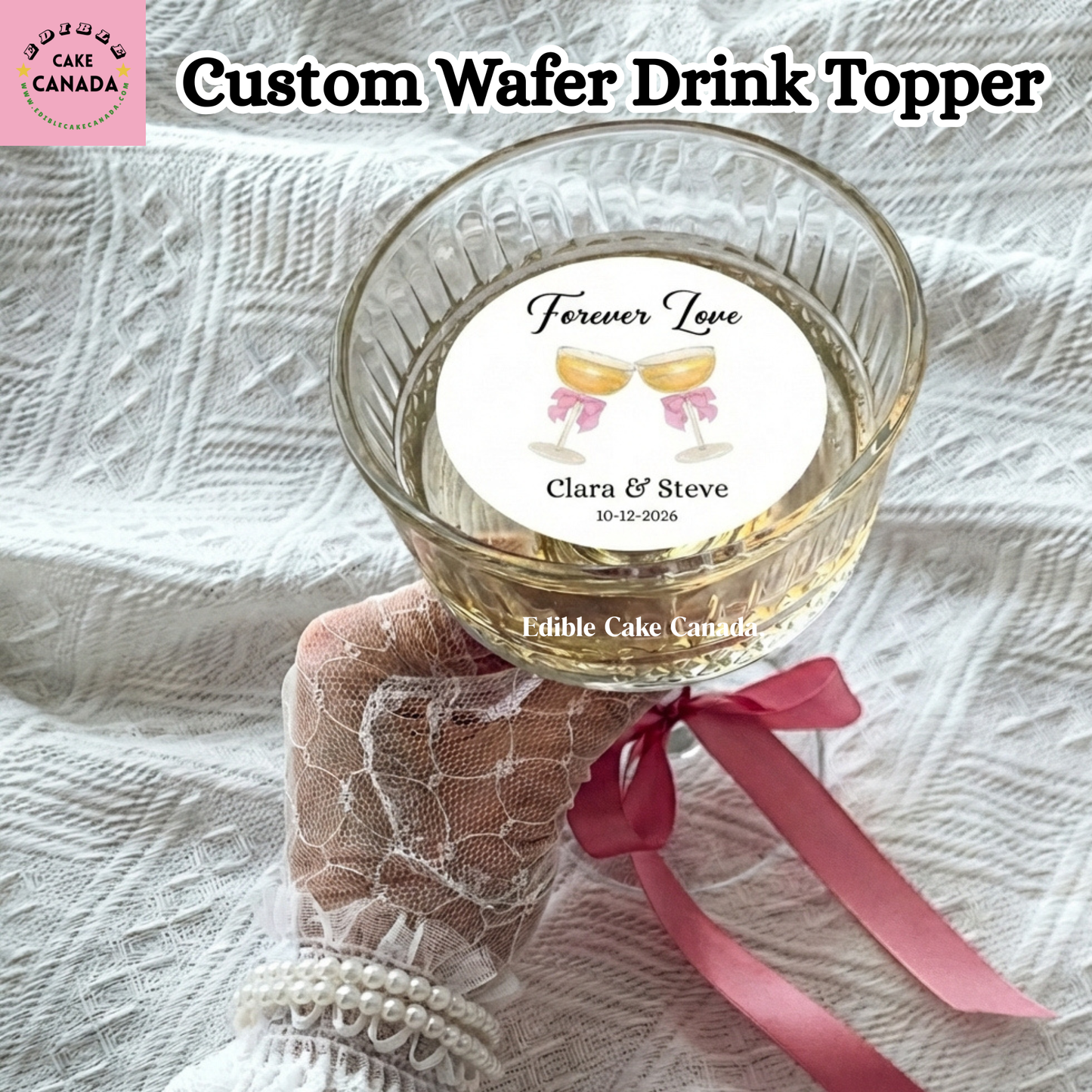 Proudly designed and produced in Canada. We serve customers across Canada, including Toronto, Mississauga, Brampton, Ottawa, Montreal, Vancouver, Calgary, Edmonton, Winnipeg, Halifax, and surrounding areas. Our custom edible toppers are perfect for Canadian weddings, anniversaries, birthdays, parties, and special events.