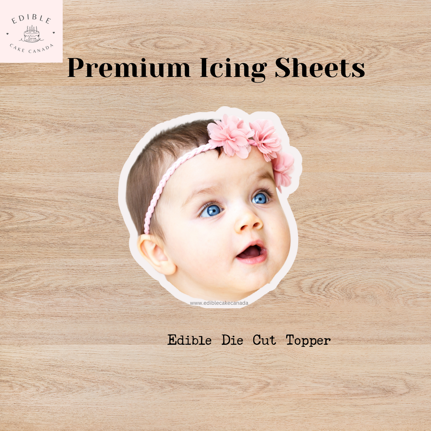 Edible Face Image Topper | Custom Photo Cupcake Topper | Edible Cake Sticker
