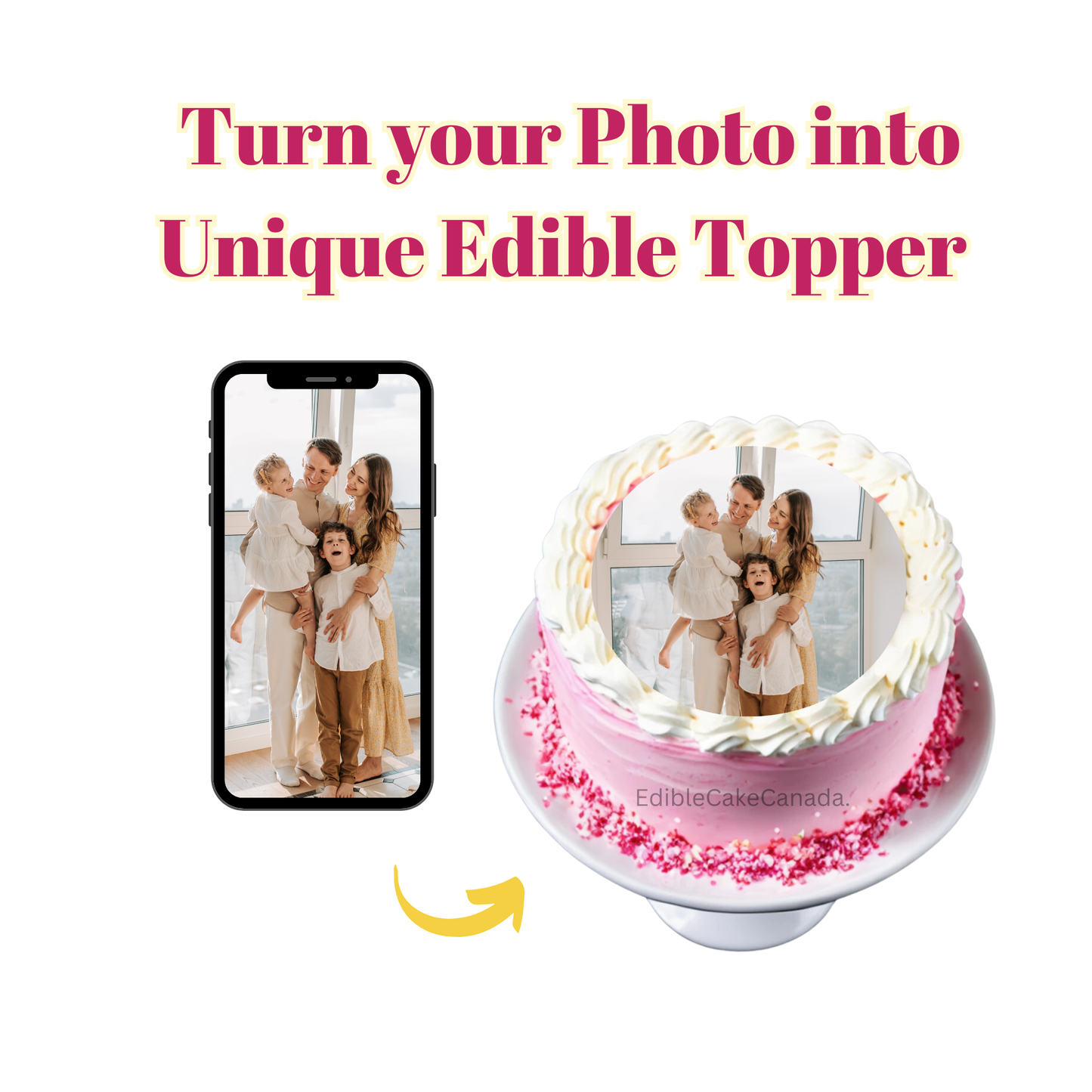 CUSTOM EDIBLE Photo Image Logo Icing Sheet Cake Topper