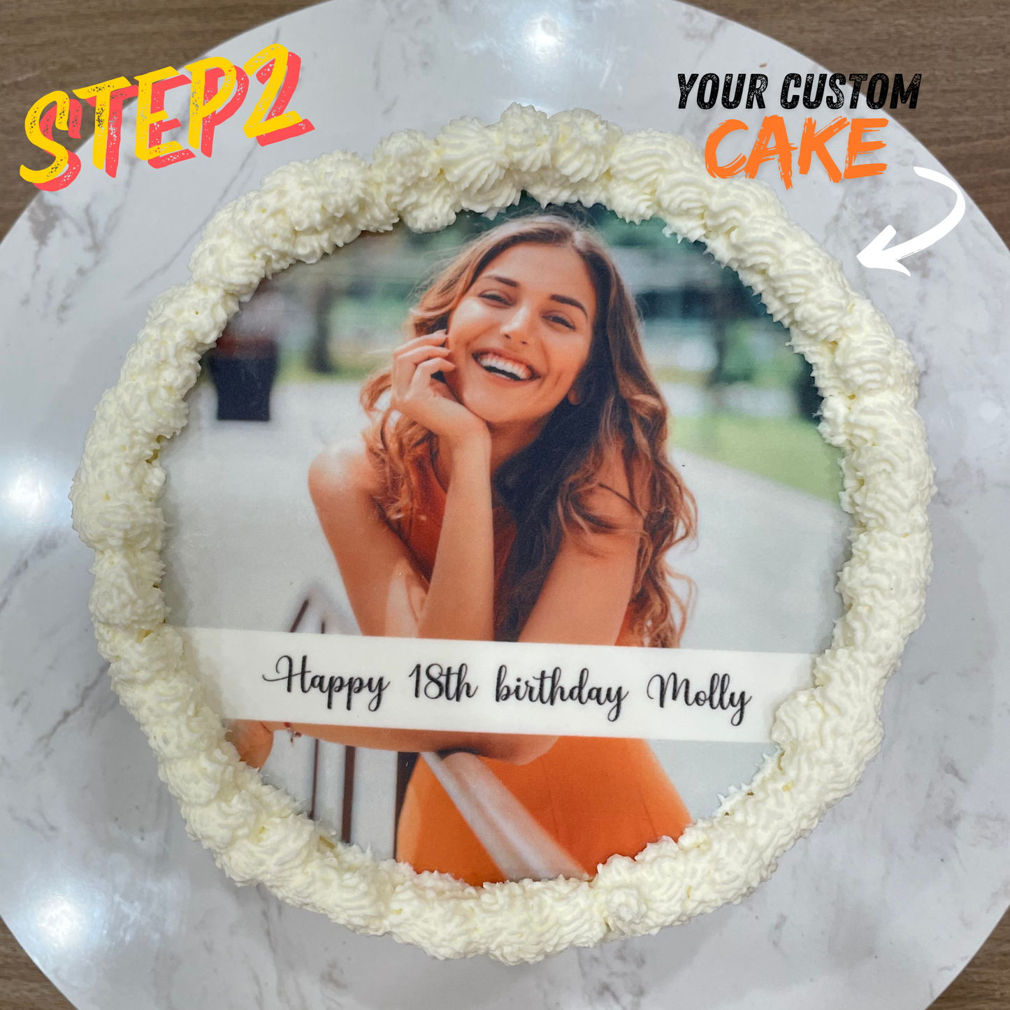 CUSTOM EDIBLE Photo Image Logo Icing Sheet Cake Topper