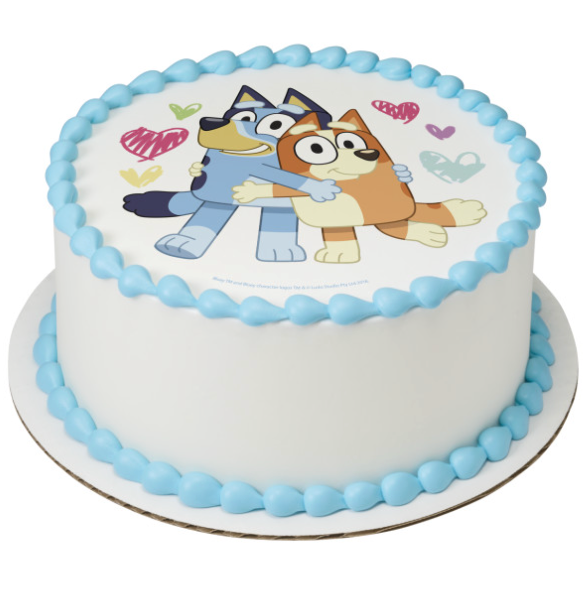 Bluey cake topper, Bluey edible image, Bluey icing sheet, Bluey PhotoCake, licensed Bluey cake topper, Bluey birthday cake decoration, edible icing cake topper Canada, Bluey birthday party, PhotoCake edible image, Bluey cake decorations Canada
