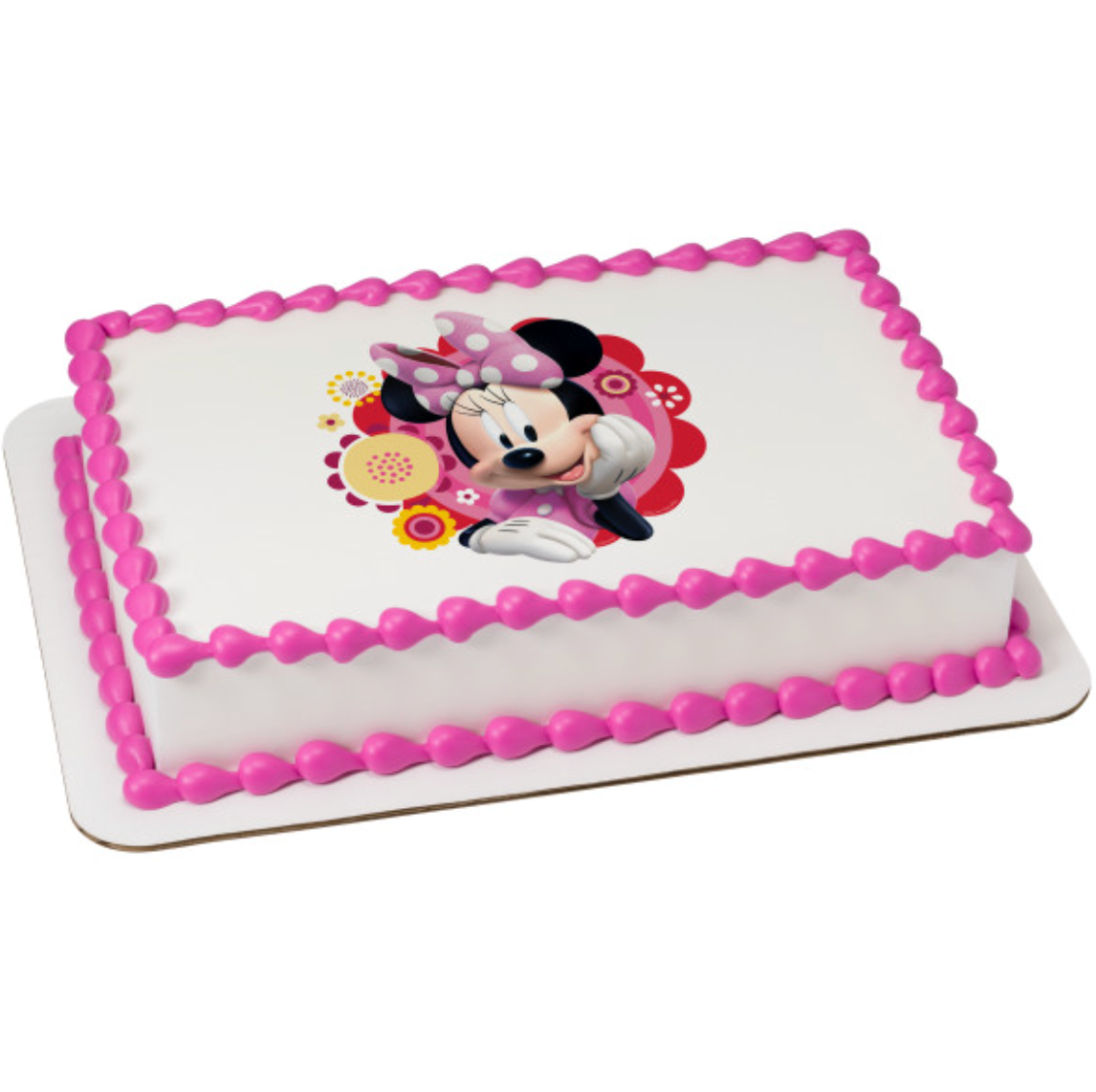 Disney Minnie Mouse Dots & Daisies PhotoCake edible image cake topper processed in Canada

Licensed Minnie Mouse edible icing cake topper for birthday cakes

Minnie Mouse Dots and Daisies edible cake image on icing sheet

Disney Minnie Mouse PhotoCake Edible Image cake decoration Canada

Minnie Mouse birthday cake topper with dots and daisies design

Edible icing sheet cake topper featuring Disney Minnie Mouse

Licensed Disney Minnie Mouse edible cake topper for kids birthday cake