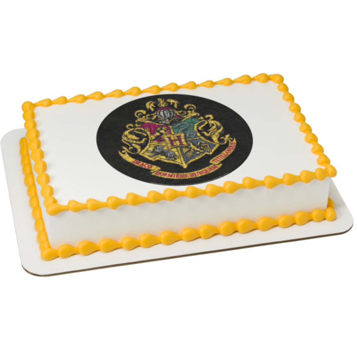 Licensed HARRY POTTER™ HOGWARTS™ Crest PhotoCake® Edible Image® cake topper processed in Canada



HOGWARTS™ crest edible icing cake topper for birthday cake decorating



PhotoCake® Edible Image® featuring licensed HARRY POTTER™ HOGWARTS™ crest design



Edible icing sheet cake topper with HOGWARTS™ crest for themed party cakes



Canada processed licensed HARRY POTTER™ edible image cake topper