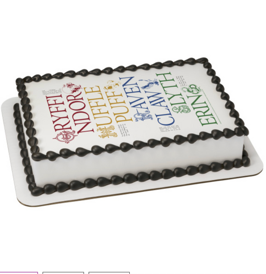 HARRY POTTER™ Which House Are You? PhotoCake® Edible Image® icing cake topper
