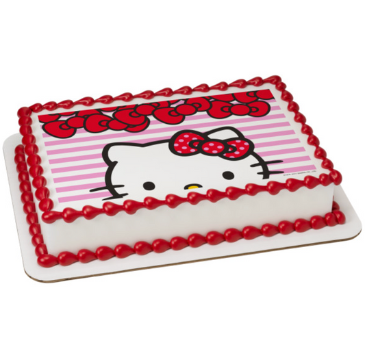 Hello Kitty Big Smiles PhotoCake edible icing cake topper
