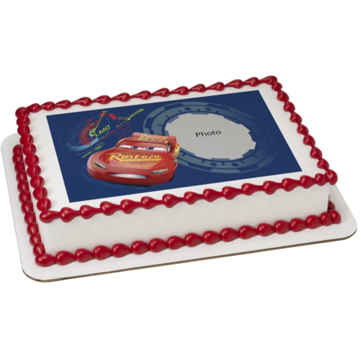 Disney and Pixar Cars 3 Top Speed PhotoCake edible image frame cake topper

Licensed Cars 3 edible icing cake topper for birthday cake

Lightning McQueen Cars 3 edible cake image topper

Disney Pixar Cars edible image frame processed in Canada

Cars 3 racing theme PhotoCake edible icing sheet

Licensed PhotoCake Edible Image Frame for Cars birthday cake

Cars 3 Top Speed edible cake decoration for kids party

Disney and Pixar Cars 3 edible cake topper Canada