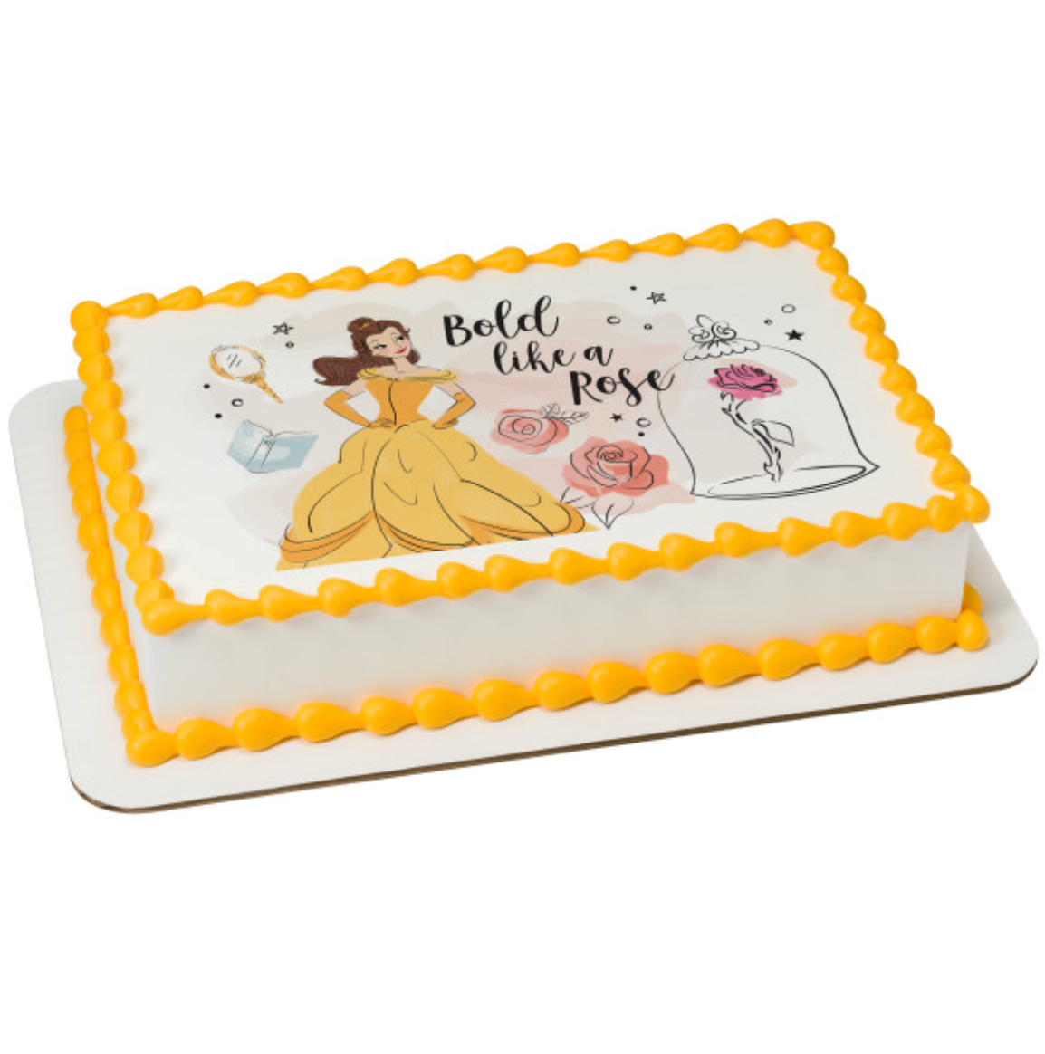 Disney Princess Belle edible image cake topper
Belle Bold Like A Rose PhotoCake icing topper
Licensed Disney Belle edible cake decoration
Beauty and the Beast Belle birthday cake topper
Princess themed edible icing cake image Canada
Rose themed Belle cake topper edible image
PhotoCake Edible Image Disney Princess Belle
