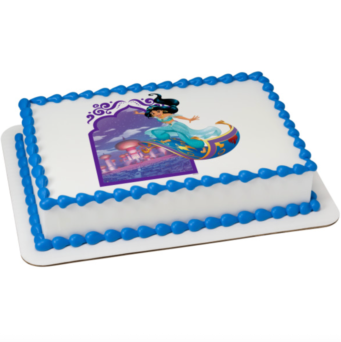 Licensed Disney Princess Escape To Agrabah PhotoCake edible icing cake topper processed in Canada
