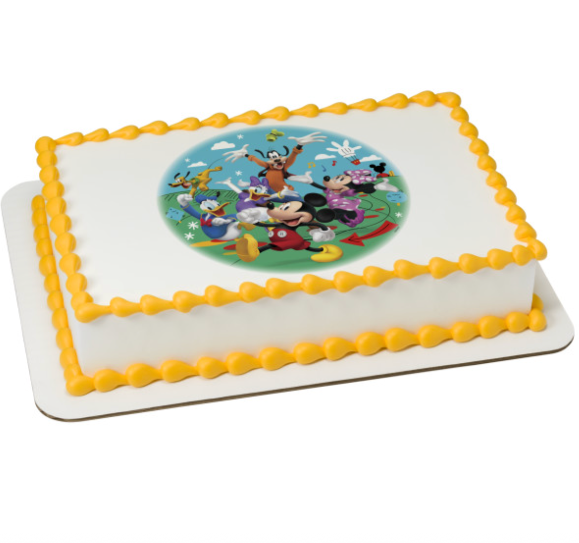 Disney Jr Mickey Mouse Clubhouse Best Pals PhotoCake edible image cake topper processed in Canada
