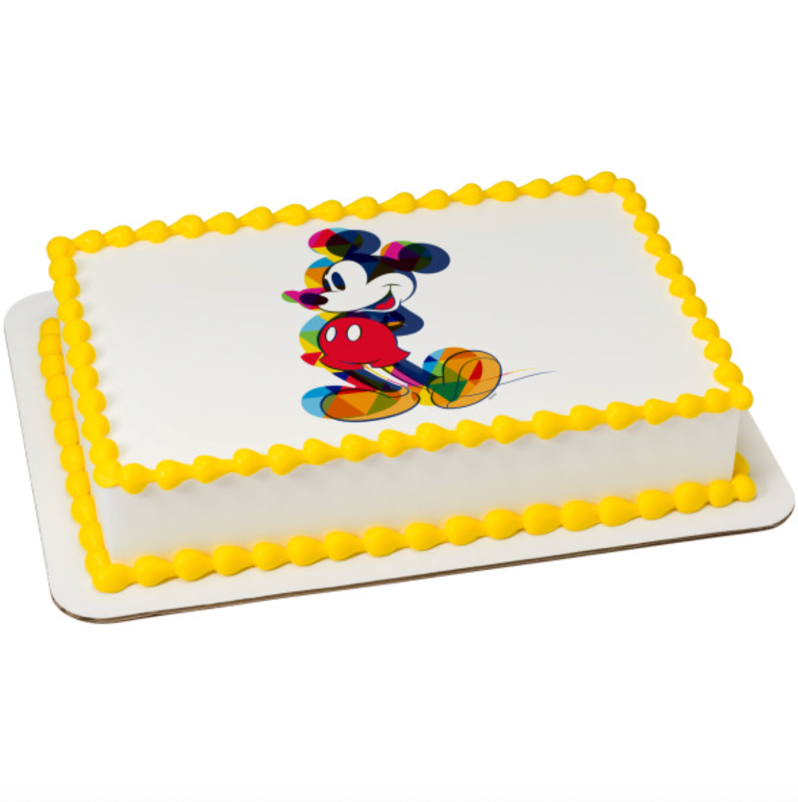 Licensed Mickey Mouse One of a Kind Colorful PhotoCake Edible Image cake topper processed in Canada
