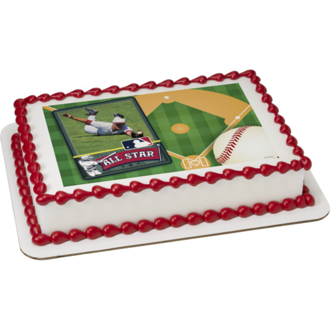 Licensed MLB All Star PhotoCake Edible Image Frame edible icing cake topper processed in Canada
