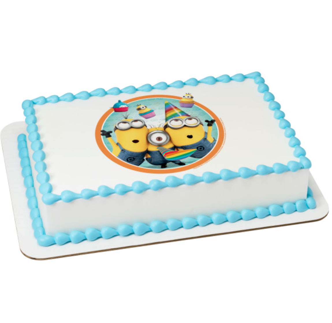 Despicable Me Party Time PhotoCake edible image cake topper printed in Canada
