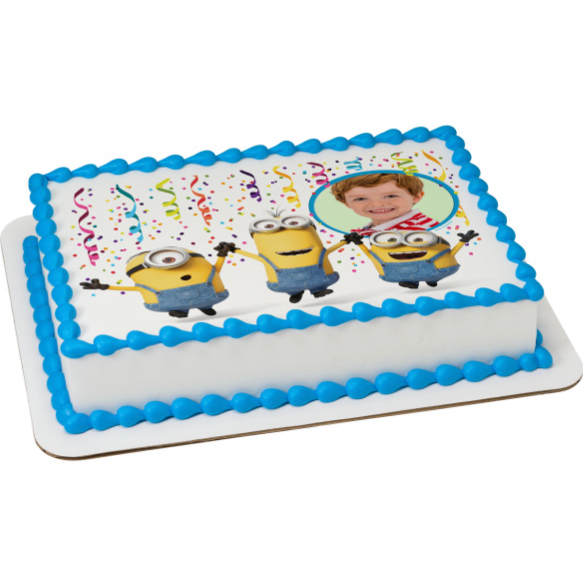 Licensed Minions Party PhotoCake edible image frame cake topper

