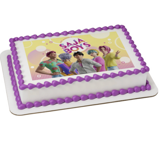 KPop Demon Hunters Soda Pop licensed PhotoCake edible image cake topper
