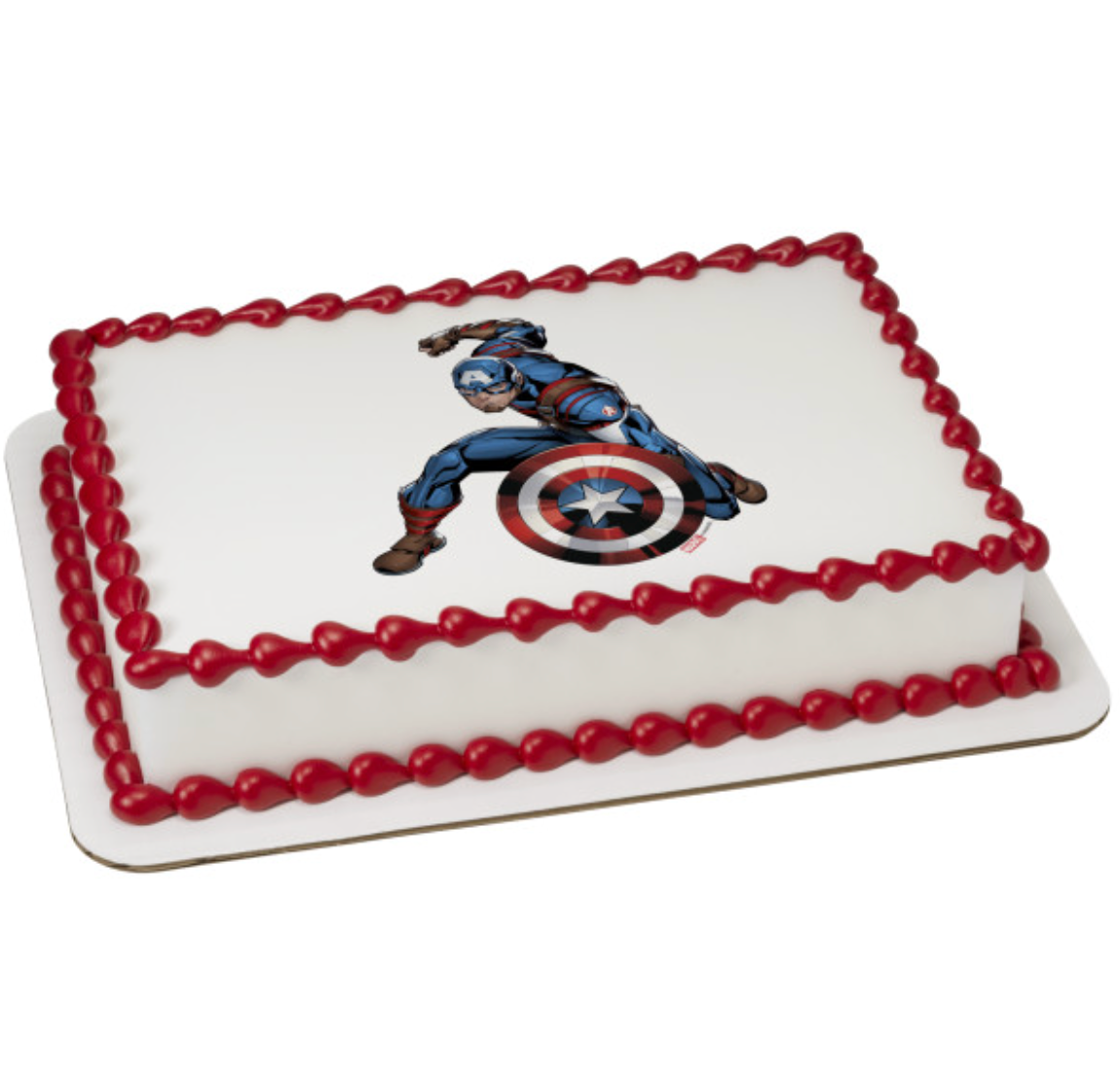 Marvel’s Captain America PhotoCake edible image icing cake topper
