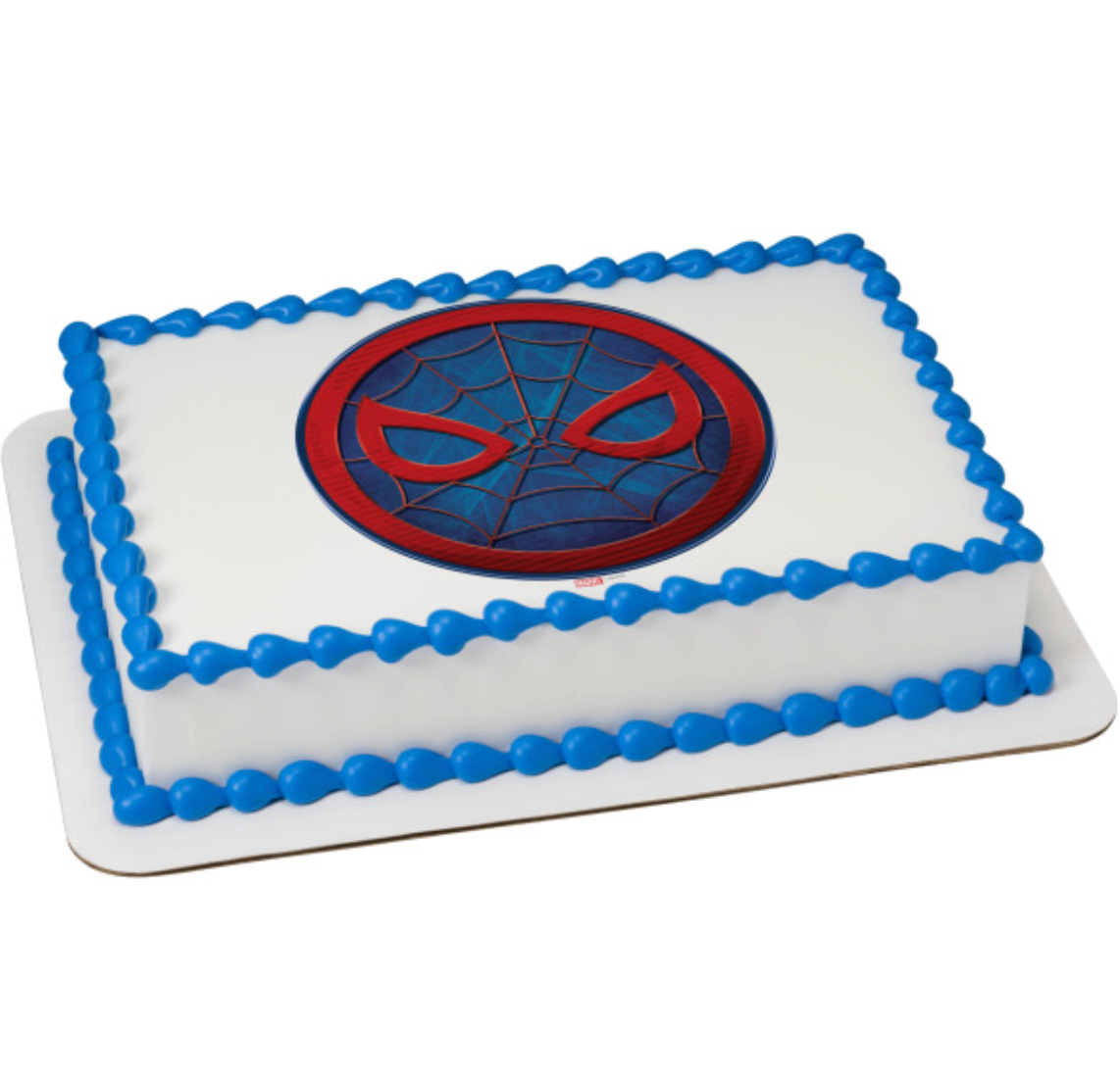 MARVEL Avengers Spider-Man™ Icon PhotoCake® edible icing cake topper processed in Canada  

Licensed Spider-Man™ PhotoCake® Edible Image® cake topper for birthday cake  

Edible icing sheet cake topper featuring MARVEL Avengers Spider-Man™ Icon  

Spider-Man™ superhero edible cake topper for MARVEL Avengers birthday party  

PhotoCake® Edible Image® Spider-Man™ cake decoration printed with edible ink
