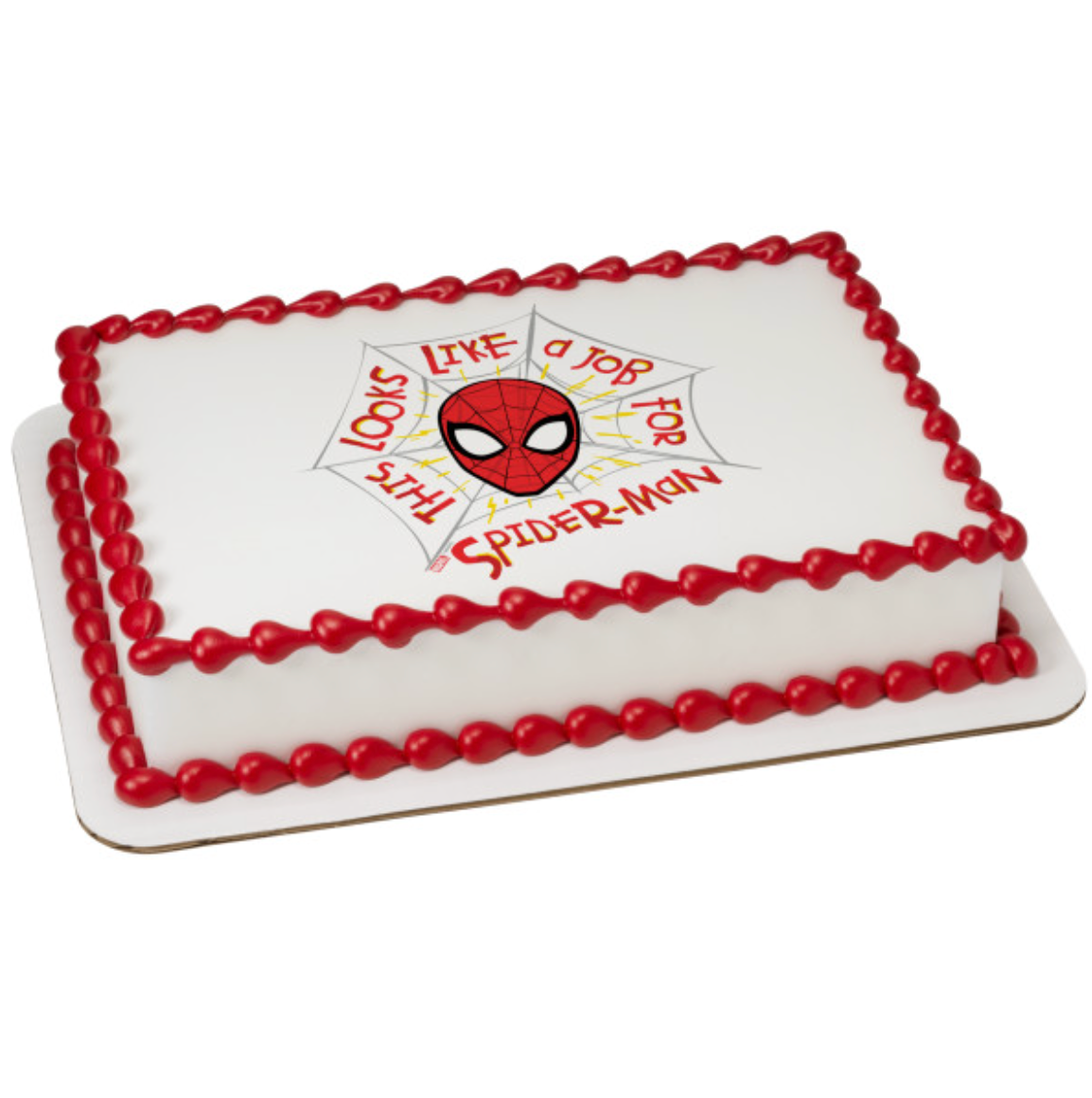 Marvel's Spider-Man™ A Job for Spider-Man™ PhotoCake® Edible Image® icing cake topper processed in Canada