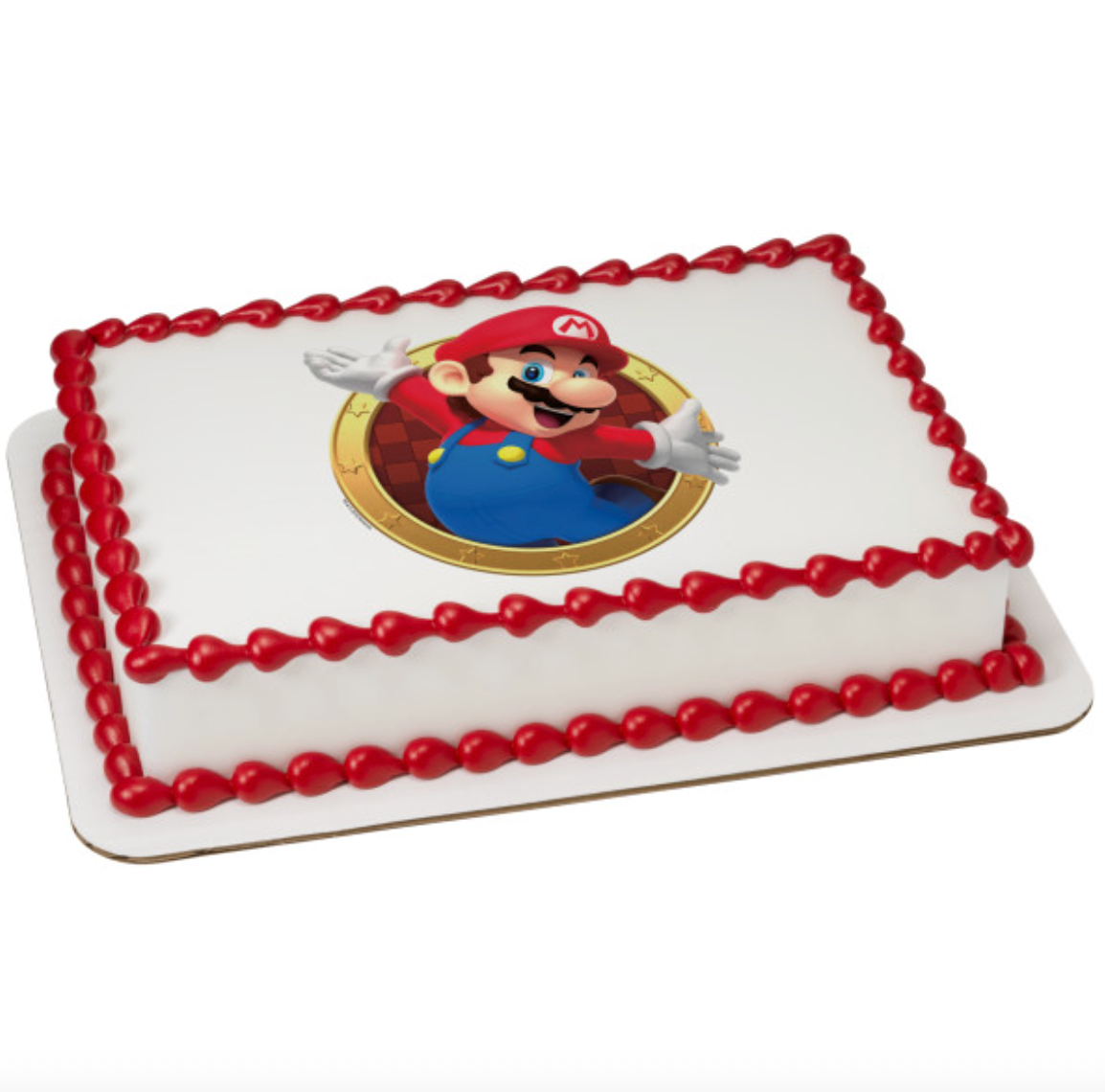 Super Mario™ Mario Here We Go! PhotoCake® Edible Image® icing cake topper
