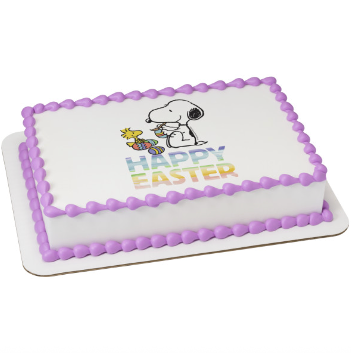 Peanuts® Happy Easter PhotoCake® Edible Image® icing cake topper

Licensed Peanuts® Easter edible cake topper processed in Canada

Peanuts® Happy Easter edible icing sheet for cake decoration

PhotoCake® Edible Image® Peanuts® Easter cake decoration

Easter Peanuts® edible image cake topper for cakes and desserts