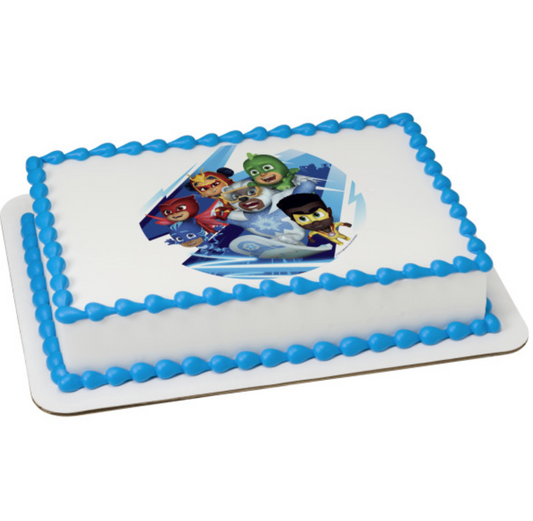 PJ Masks Heroes Rule PhotoCake edible image icing cake topper printed in Canada
