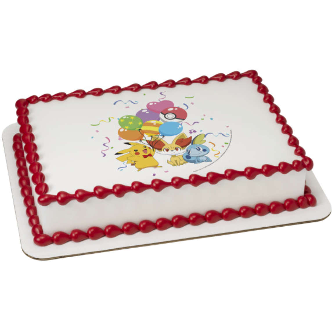 Licensed Pokémon Happy Party PhotoCake Edible Image cake topper processed in Canada
