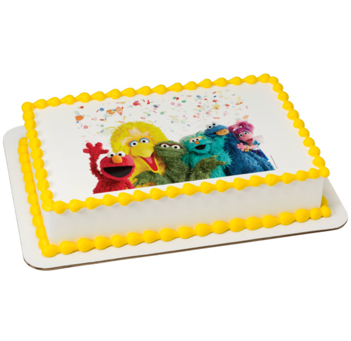 Sesame Street® 50th Anniversary PhotoCake® Edible Image® icing cake topper  

Licensed Sesame Street® edible cake topper printed on icing sheet in Canada  

Sesame Street® 50th Anniversary edible icing image for birthday cake  

PhotoCake® Edible Image® Sesame Street® cake decoration  

Sesame Street® themed edible cake topper for kids birthday party
