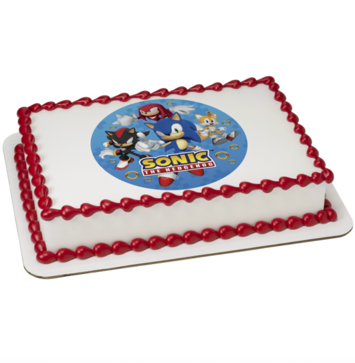 Sonic the Hedgehog™ Still Unstoppable PhotoCake® Edible Cake Topper

Licensed Sonic the Hedgehog™ edible icing cake topper

Sonic the Hedgehog™ birthday cake edible image topper

PhotoCake® Edible Image® Sonic cake topper processed in Canada

Sonic themed edible cake topper for birthday party

Sonic the Hedgehog™ edible icing sheet for cake decorating