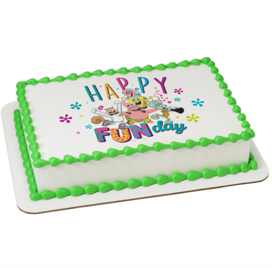 SpongeBob SquarePants Happy Funday PhotoCake edible image cake topper
